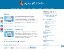 Tablet Screenshot of marionblackonline.com
